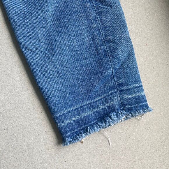 7 For All Mankind Jeans Women 25x26 Alta Blue Ankle Skinny Release Hem Jeans - Picture 6 of 9